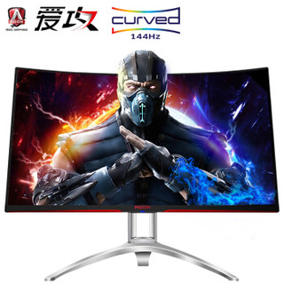 AOC 爱攻 AG322FCX1 31.5英寸曲面VA显示器 144Hz