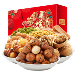 俏香阁年货礼盒坚果大礼包1148g/6包6味整箱干果礼盒年货礼品过年送礼批发团购