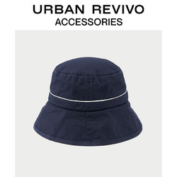 URBAN REVIVO2019夏季新品女士配饰文艺风渔夫帽AG20SA4N2001