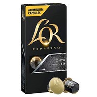 中亚Prime会员：L'OR Onyx 浓缩咖啡胶囊 浓度12 10颗*10盒