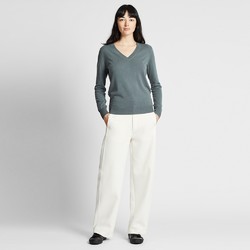 UNIQLO 优衣库 418675 羊绒V领针织衫