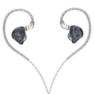 JadeAudio​ 翡声 EA3 入耳式挂耳式圈铁有线耳机 黑色
