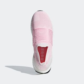 adidas 阿迪达斯 Ultra Boost Laceless 女士跑鞋 B75856 粉色 39
