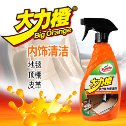 龟牌 大力橙多效强力清洁剂500ml +除垢海绵+技师搌布