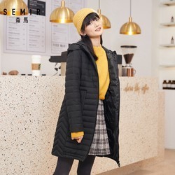 Semir 森马 13-078130051 中长款保暖羽绒服 *2件