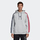 低过双11：adidas Originals 3 STRIPE HOODY EC3673 男装连帽套头衫