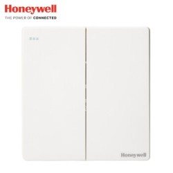 Honeywell 霍尼韦尔 白双开单控开关 *5件