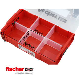 Fischer 慧鱼 FIXtainer DUOPOWER尼龙塑料管螺丝套装