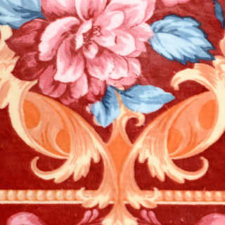富安娜冬季加厚保暖婚庆法兰绒毛毯被子卧室垫床床单红色结婚毯子