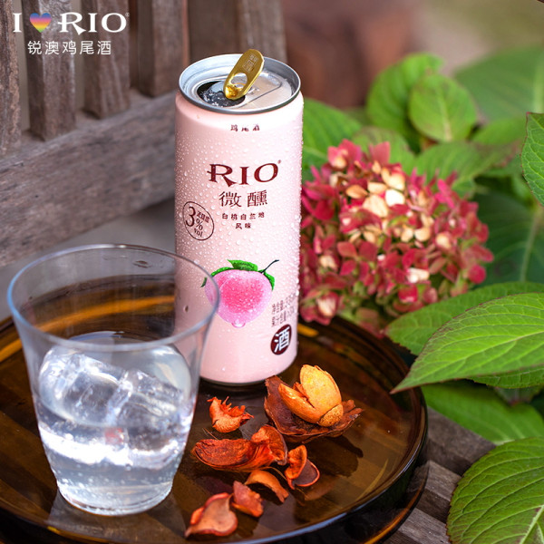rio 锐澳 微醺白桃乳酸菌口味鸡尾酒 330ml*24罐