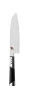 MIYABI 7000d 调理刀 (180毫米刀片, cmv60钢, 锦缎 - 设计, 65躺在, 传统 D - 手柄, Micarta + 不锈钢)