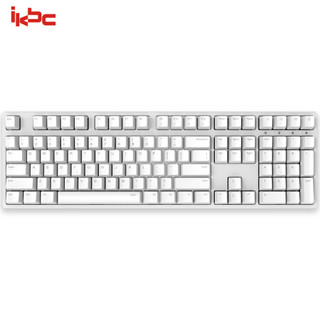 ikbc W210 机械键盘 2.4G无线 游戏键盘 108键 原厂cherry轴 樱桃轴 吃鸡神器 无线机械键盘 白色 静音红轴