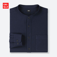 UNIQLO 优衣库 416916 男装斜纹立领衬衫