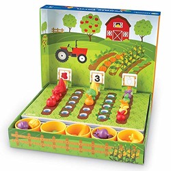 Learning Resources 蔬菜农场分类套装，玩具食品，46件，3岁以上