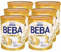 Nestlé BEBA雀巢贝巴 SUPREME 2段适合6个月以上婴幼儿 即冲即饮 富含水解蛋白, 6罐装 (6 x 800g)
