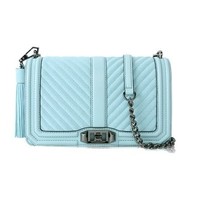 Rebecca Minkoff 瑞贝卡·明可弗 Love Crossbody 女士牛皮磨砂单肩包