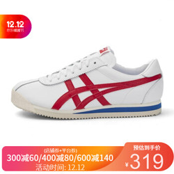 Onitsuka Tiger鬼冢虎  新款中性TIGER CORSAIR系列运动休闲 D713L-0123+白色/正红色 41.5