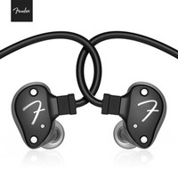 Fender 芬达 IEM91 发烧级hifi音乐动圈动铁混合2单元 入耳式监听音乐耳机 黑色