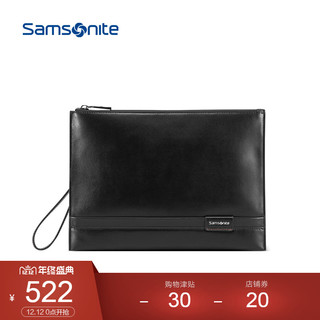 Samsonite/新秀丽男士信封包19年新款时尚手抓包牛皮手拿包TN505