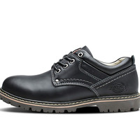 Dickies 帝客 系带圆头平跟男士休闲鞋户外鞋 193M50LXS32 黑色 42 