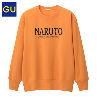 GU 极优 男装宽松套头卫衣NARUTO火影忍者疾风传时尚套头衫男323908