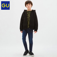 GU 极优 童装320987 高弹力牛仔紧身裤(水洗产品) 06 铅灰色 110