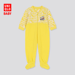 UNIQLO 优衣库  婴儿/新生儿 (UT) DPJ弹力细摇粒绒连体装(长袖)