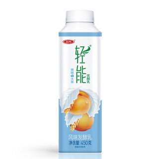 限广东：SANYUAN 三元 轻能优酪乳 黄桃+大麦酸奶酸牛奶 450g *28件