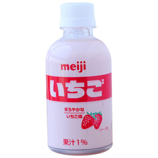 meiji 明治 醇厚草莓味饮料220ml