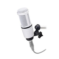 Audio-Technica AT 2020 cardioid condenser Studio 麦克风 白色