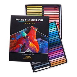 Prismacolor 三福霹雳马 Nupastel 96色水溶性蜡笔粉笔套装 干湿两用 绘画色粉笔粉彩棒