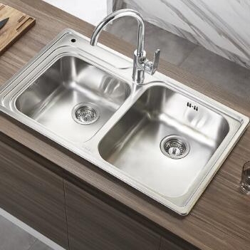 franke 弗兰卡 cnx620a-10a 304不锈钢双槽龙头套装 86*50cm