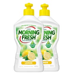 澳洲进口MORNING FRESH超浓缩洗洁精洗碗液柠檬香400ML*2