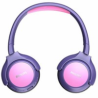 Philips 飞利浦 儿童耳机 KH402PK/00 无线入耳式耳机 （蓝牙 20 小时游戏时间 LED 面板，软耳垫） 粉色