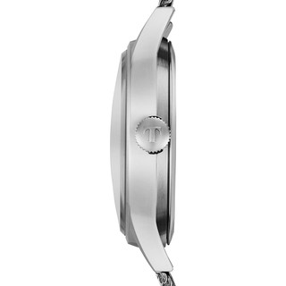 TISSOT 天梭 官方正品2019新款唯思达经典机械钢带手表男表 40mm 蓝色  银色 不锈钢