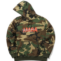 :CHOCOOLATE “ARMY”印花迷彩连帽卫衣