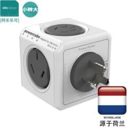 阿乐乐可(allocacoc)5110 10A转16A/空调热水器电暖气电源转换器 无线五孔转换插座 *3件+凑单品