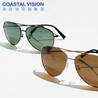 COASTAL VISION镜宴 CVS5115 复古飞行员款墨镜 *2件