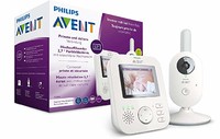 Philips 飞利浦 AVENT SCD833/26 婴儿监视仪 2.7 英寸彩色显示屏 ECO 模式 对讲功能 白色 灰色