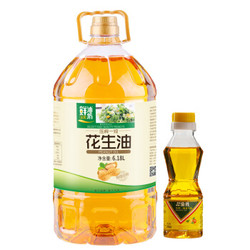 金胜 食用油 压榨一级花生油 6.18L *2件