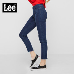 Lee商场同款2019年女款高腰修身小脚牛仔裤LWS4334EX10T