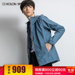 KOLON SPORT/可隆户外冲锋衣透气夹克W/S-3L 蓝色 LHWJ9MN161BU 100/170/M *4件