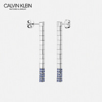 Calvin Klein 卡尔文·克莱 Tune和弦系列首饰 银/蓝耳坠