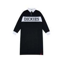 Dickies 帝客 DK006053 印花长袖连衣裙女 (黑色、S)