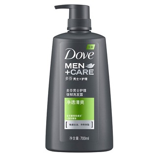 多芬（Dove）男士护理强韧洗发露 净透清爽700ml *4件