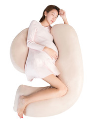 枕工坊孕妇枕头睡觉侧卧枕孕期护腰侧睡枕托腹u型多功能抱枕神器