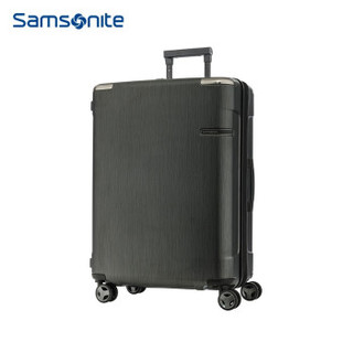 Samsonite/新秀丽拉杆箱新品 明星同款时尚行李箱男密码箱万向轮减震旅行箱女DC0 拉丝黑 28英寸