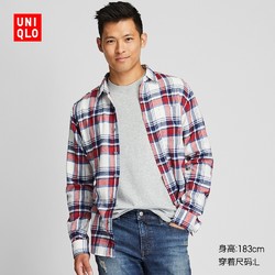 UNIQLO 优衣库 421197 法兰绒格子衬衫