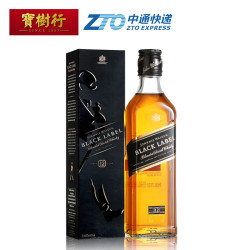 宝树行 尊尼获加黑牌375ml 黑方 苏格兰调配型威士忌 原装进口洋酒 *4件