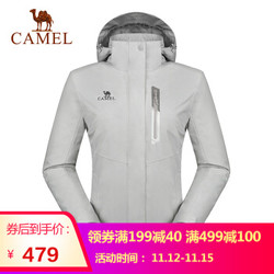 CAMEL 骆驼 A8W149 户外东丽面料冲锋衣 男女加绒加厚外套